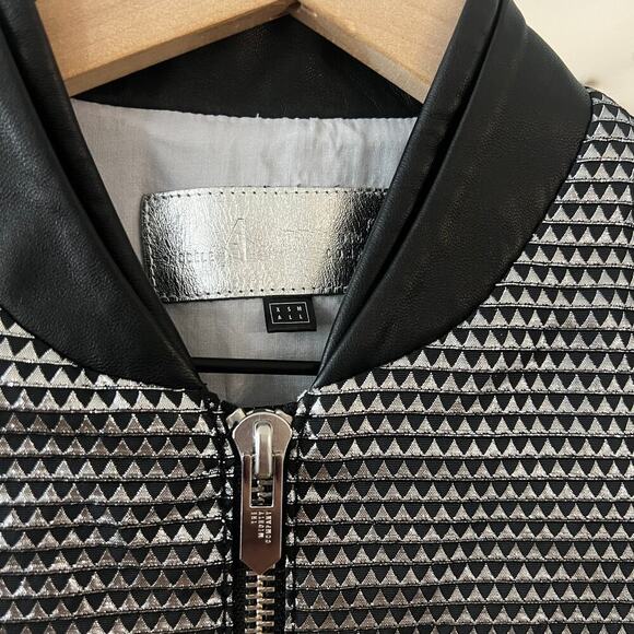 B44 The Mighty Company The Avignon Jacket in Black Size XS Color Black Silver - Picture 3 of 5